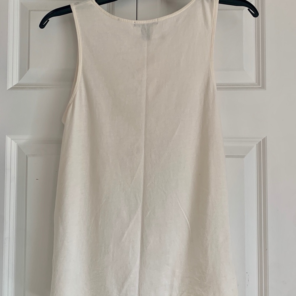 White Gap Tank Top With Dot Pattern - image 2